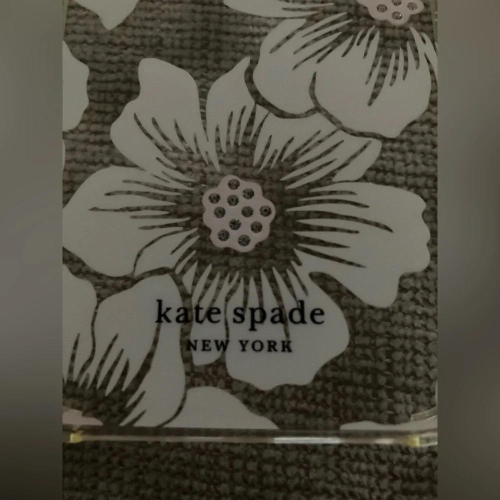 Kate Spade Protective Hardshell Case Hollyhock Floral iPhone 12 13 12 Pro & mini